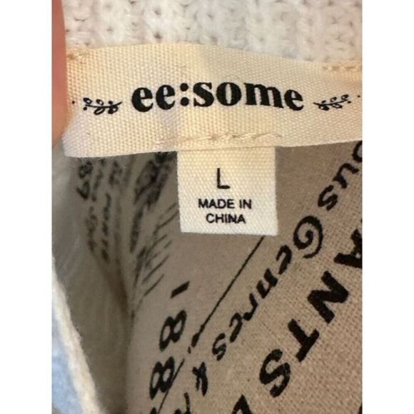 NWT | White Puffy Sleeve Sweater | ee:some | Large | SKU53‎ - Picture 9 of 11